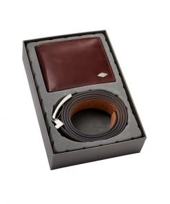 Fossil SET Portefeuille Brown Homme -Fossil Soldes 2022 0027df1809e448879b4bd1818200c501