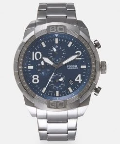 Fossil Homme BRONSON Montre à Aiguilles Smoke