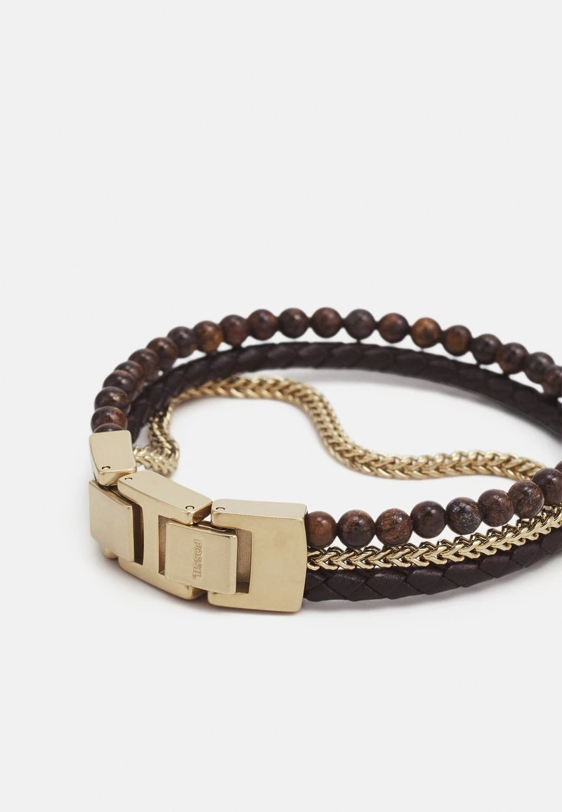 Fossil Homme VINTAGE CASUAL Bracelet Brown/gold Coloured 4 Fossil Homme VINTAGE CASUAL Bracelet Brown/gold Coloured – Image 2