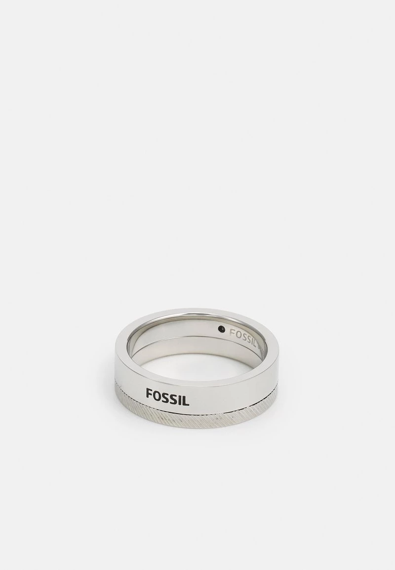 Fossil Homme DRESS Bague Silver Coloured/black 3 Fossil Homme DRESS Bague Silver Coloured/black
