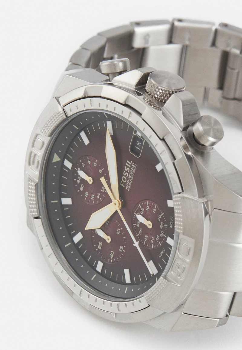 Fossil Homme BRONSON Montre Silver Coloured 6 Fossil Homme BRONSON Montre Silver Coloured – Image 4