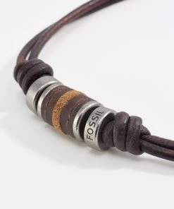Fossil Collier Dunkelbraun Homme -Fossil Soldes 2022 2c6c6deed7044a88a79711681390c338