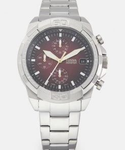 Fossil Homme BRONSON Montre Silver Coloured