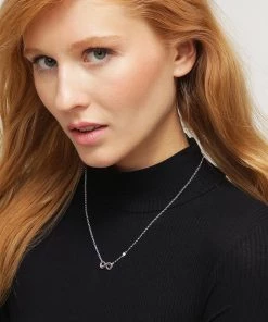 Fossil Collier Silber Femme