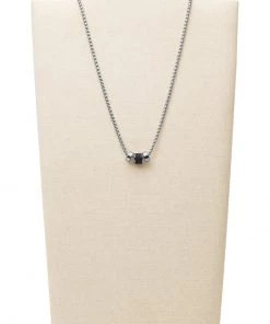 Fossil Collier Silber Homme