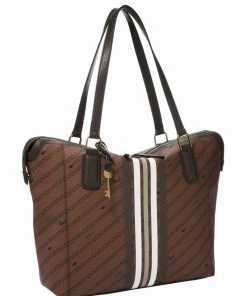 Fossil Femme JACQUELINE Cabas Brown Black -Fossil Soldes 2022 46dcf639958c43f49596647f4e2b4030