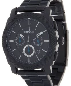Fossil Homme FS4552 MACHINE Montre à Aiguilles Schwarz