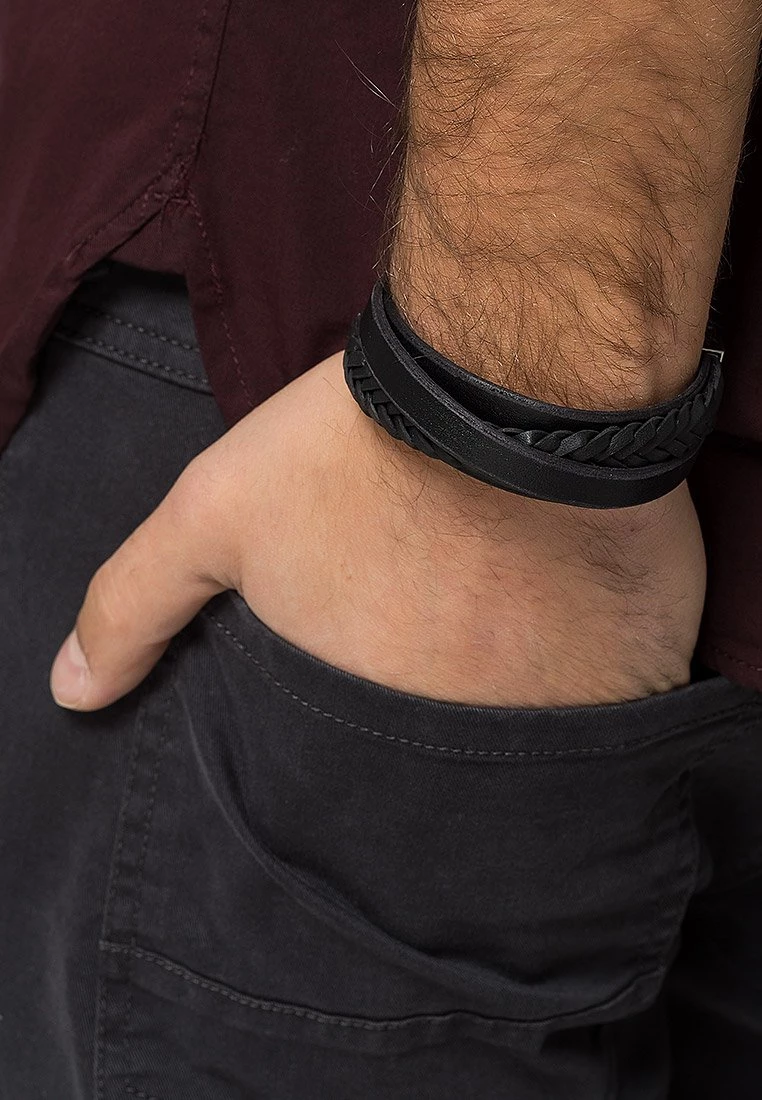 Fossil Bracelet Black/silver Coloured Homme 3 Fossil Bracelet Black/silver Coloured Homme