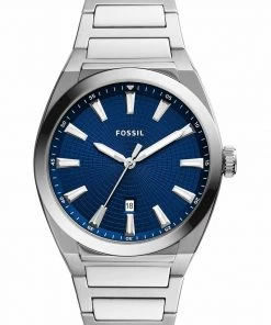 Fossil EVERETT 3 HAND Montre Silver Homme