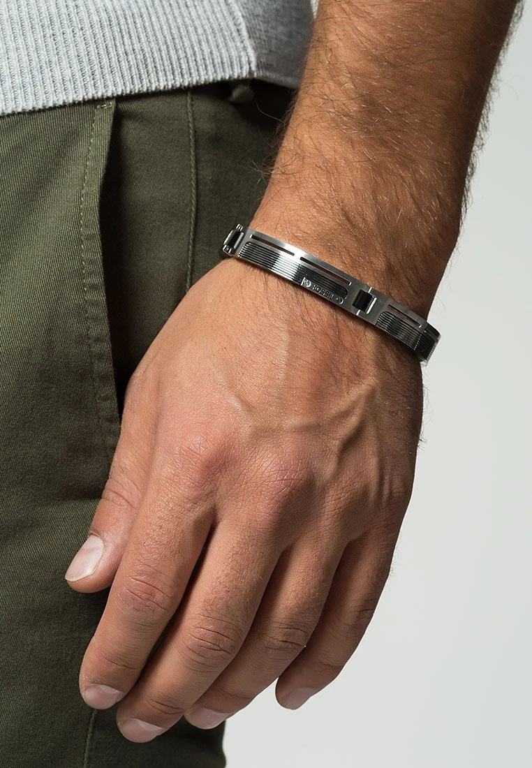Fossil Homme Bracelet Silver Coloured 3 Fossil Homme Bracelet Silver Coloured