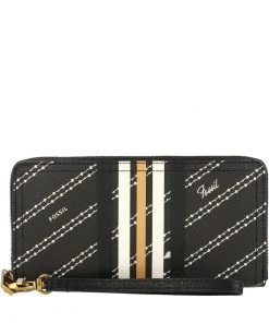 Fossil Unisex LOGAN RFID Portefeuille Black/bone -Fossil Soldes 2022 6ee927d8629941138e98620bae18bca4