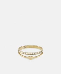 Fossil Bague Gold Coloured Femme