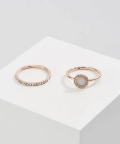 Fossil CLASSICS 2 PACK Bague Rose Gold Coloured Femme