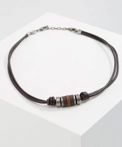 Fossil Collier Dunkelbraun Homme