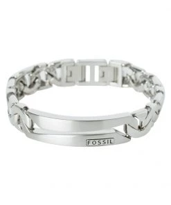 Fossil Bracelet Silver Coloured Homme -Fossil Soldes 2022 7ce6d35d4f8a4b0082861a68696993fb