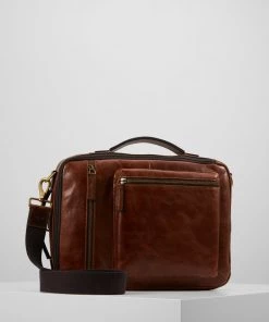 Fossil BUCKNER Mallette Cognac Homme
