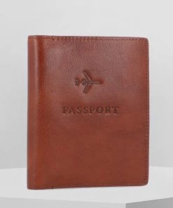Fossil Étui Pour Passeport Cognac Unisex