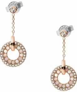 Fossil Boucles D'oreilles Roségold Femme