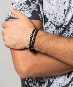 Fossil Bracelet Schwarz Homme
