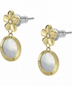 Fossil Femme VAL Boucles D'oreilles Gold Coloured