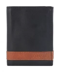 Fossil QUINN Portefeuille Schwarz Homme