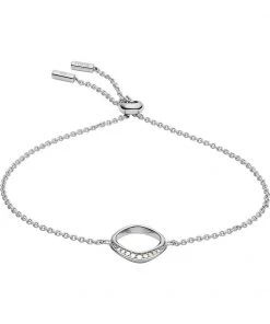 Femme FOSSIL DAMEN ARMBAND 925ER SILBER PERLMUTT Bracelet Silver