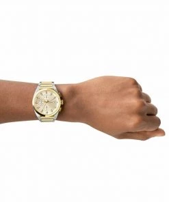 Fossil TRADITIONAL EVERETT Montre à Aiguilles Silver/gold Homme