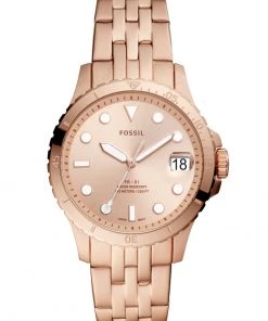 Fossil FB 01 Montre à Aiguilles Rose Gold Femme