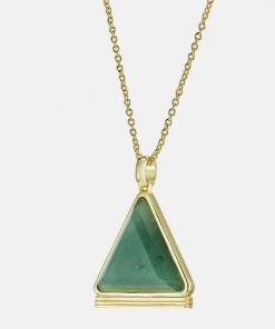 Fossil VAL JOYFUL EXPRESSION AVENTURINE PENDANT Collier Gold Coloured Femme -Fossil Soldes 2022 d3daa042c6d0434193251bdf67c918fb