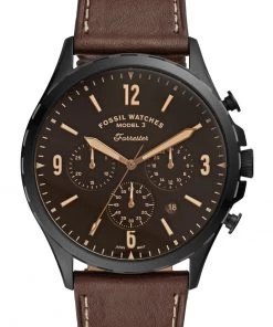 Fossil Homme FORRESTER Montre à Aiguilles Brown