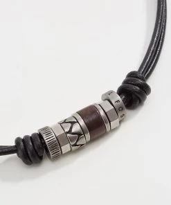 Fossil Collier Black Homme -Fossil Soldes 2022 dba5947b30254b46a1b6e040acfea10e