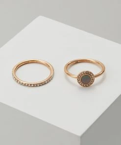 Fossil CLASSICS 2 PACK Bague Roségold Coloured Femme