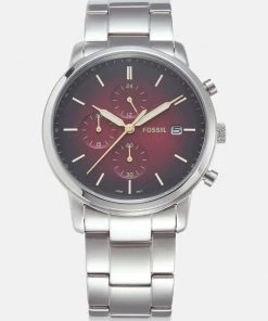 Fossil Homme NEUTRA Montre à Aiguilles Silver Coloured