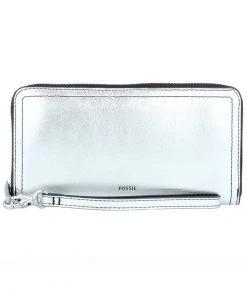 Fossil Femme LOGAN RFID Portefeuille Silver Metallic