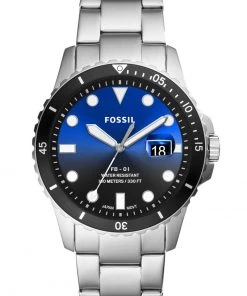Fossil FB 01 Montre à Aiguilles Silver Homme