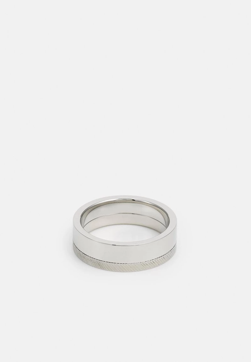 Fossil Homme DRESS Bague Silver Coloured/black 4 Fossil Homme DRESS Bague Silver Coloured/black – Image 2