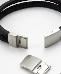 Fossil Bracelet Schwarz Homme -Fossil Soldes 2022 f166d546cf1340c49557f6f252410df7