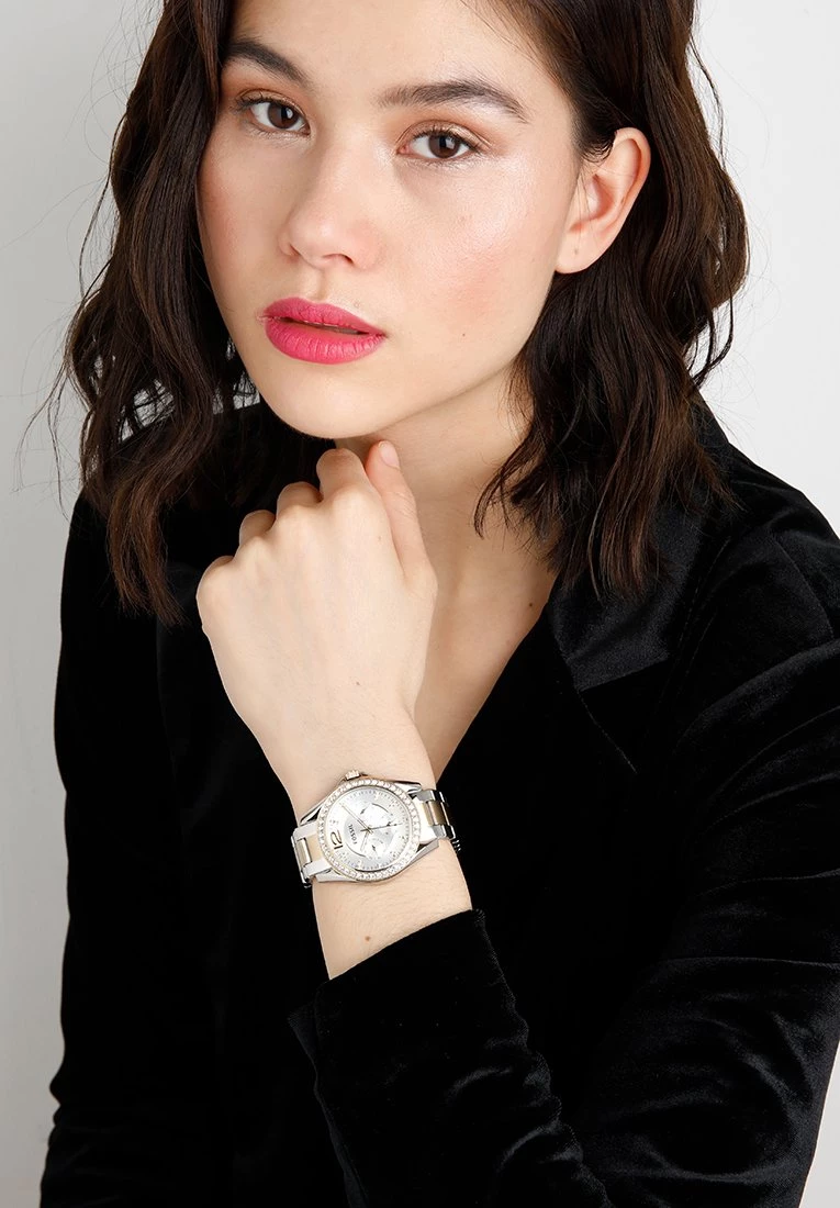 Fossil Femme RILEY Montre Silver Coloured/gold Coloured 3 Fossil Femme RILEY Montre Silver Coloured/gold Coloured